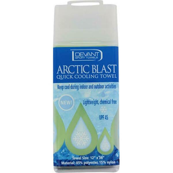 Devant 12 x 36 in. Arctic Cooling Golf Towel - Lime DVCOOL1236-LIM